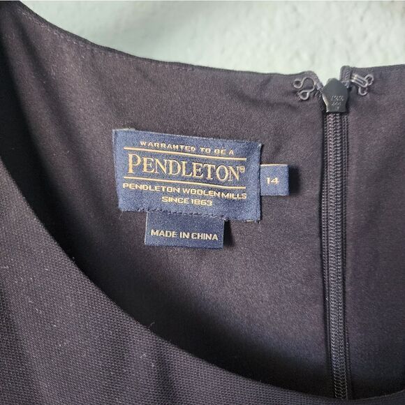 Pendleton fit and flare midi dress lined short sleeve - Picture 4 of 10